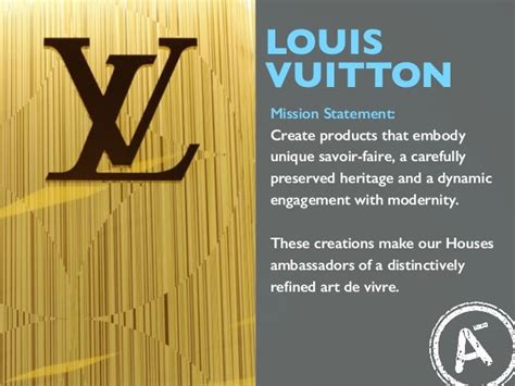 mission statement of louis vuitton.